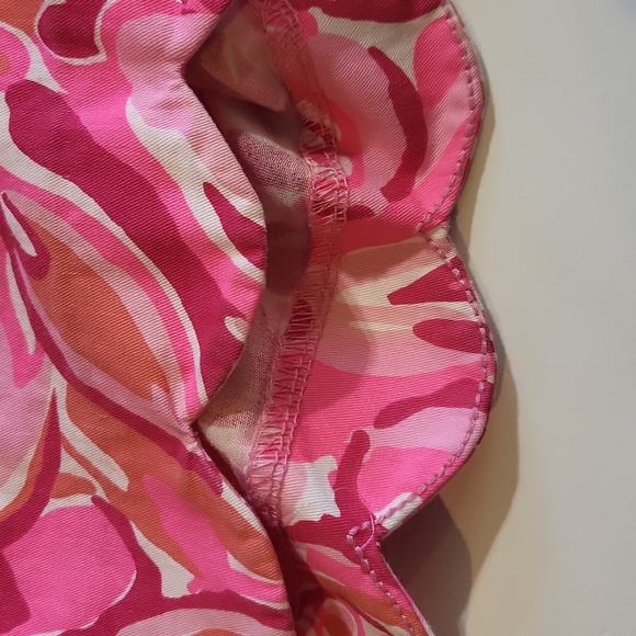 LILLY PULITZER Pink Buttercup Short 5" Scalloped Hemline - Picture 7 of 15